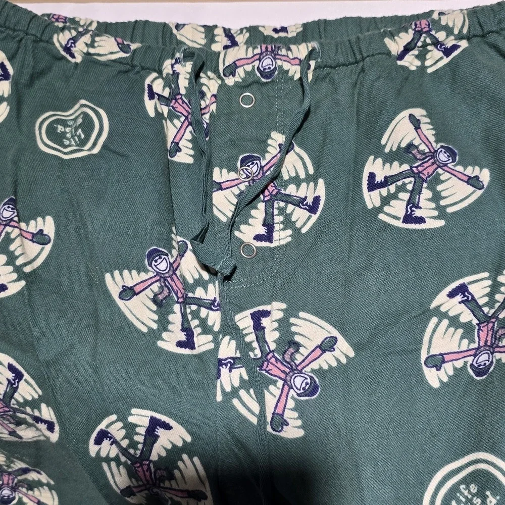 Life is Good Womens XL Jake Snow Angles Winter Fun‎ Ski Sleep Pajama Pant